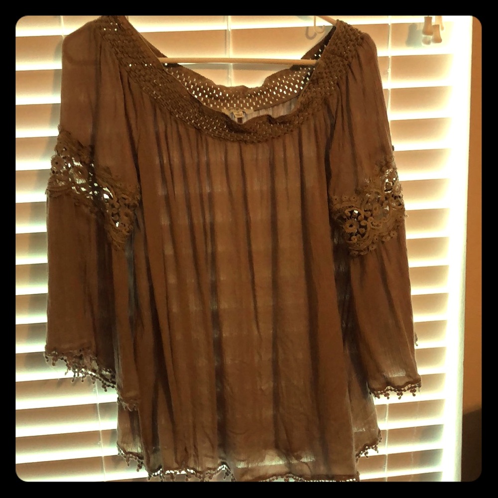 Tan Blouse